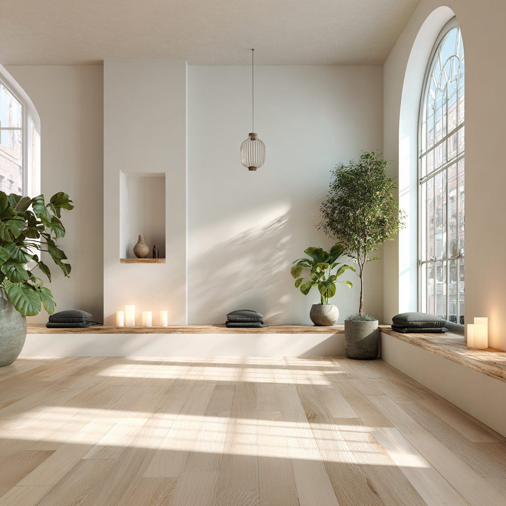 Jóga oktató segít tanítványnak